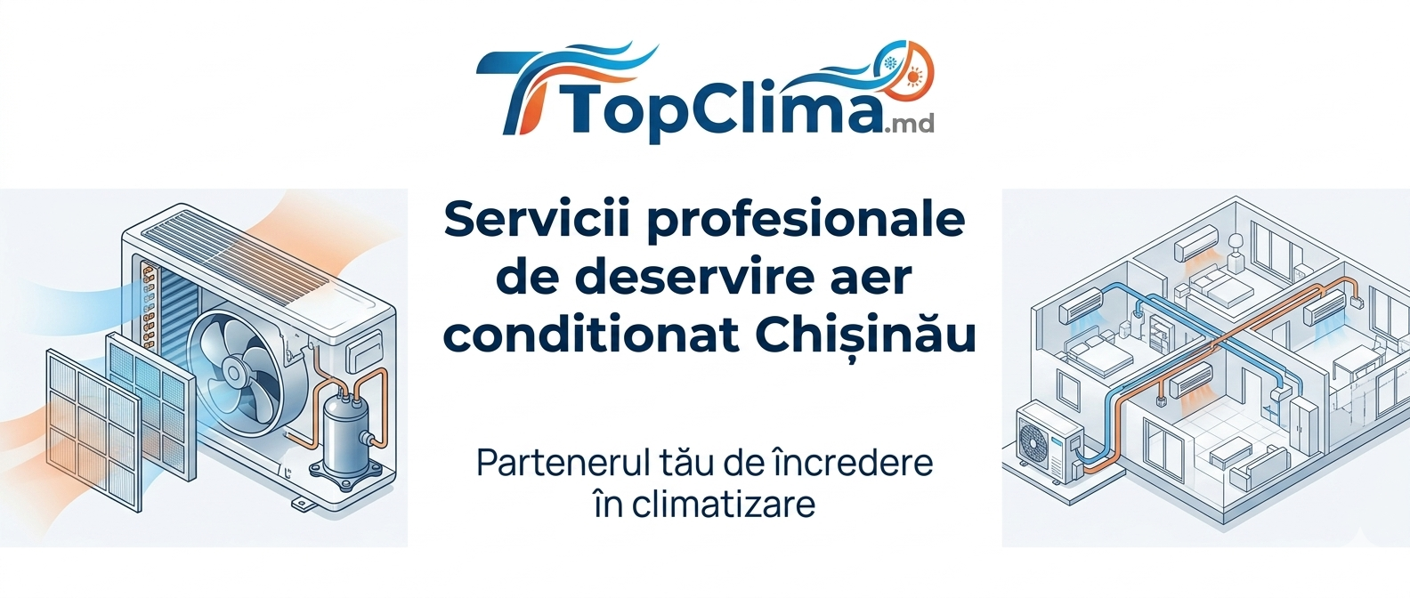 Servicii profesionale de deservire aer conditionat chisinau de la TopClima